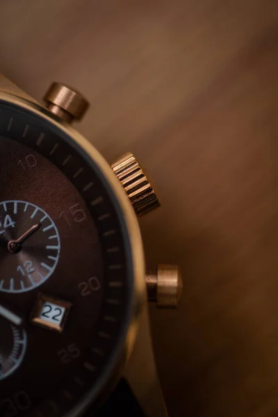 Extreme Closeup Luxury Watch Part — Stock Photo, Image