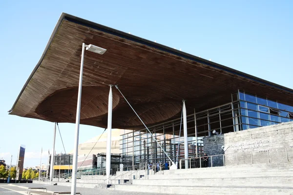 Senedd, Edificio de la Asamblea Nacional, Cardiff — Foto de Stock