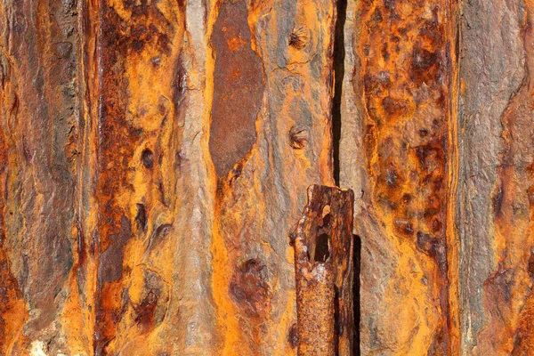 Iron panels covered in rust background — Stock Photo, Image