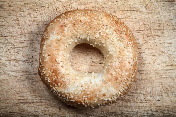 Bagel de sésamo — Fotografia de Stock