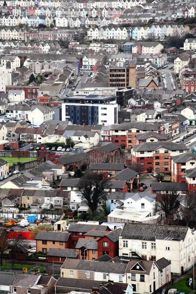 Vista aérea Swansea — Foto de Stock