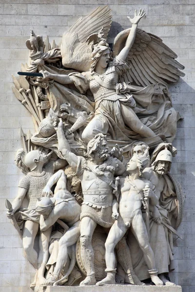 Le Depart Arc De Triomphe Francie Paříž — Stock fotografie