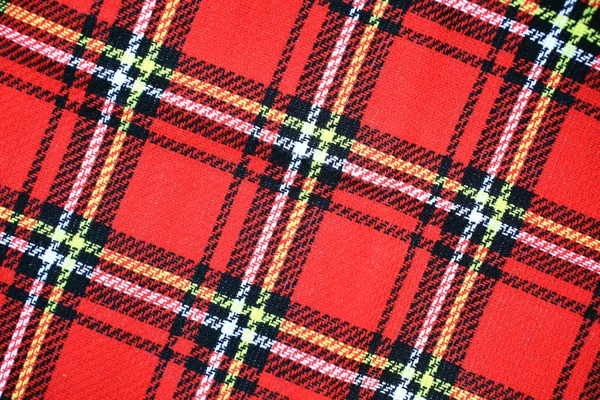 Skotský tartan Kostkované materiálu — Stock fotografie