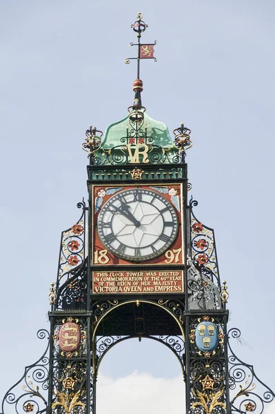 Eastgate Clock, Chester UK — Stok Foto