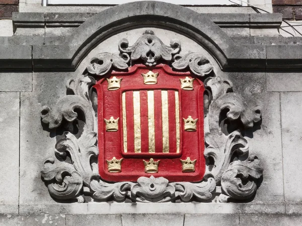 El escudo de armas de Peterhouse College Universidad de Cambridge — Foto de Stock