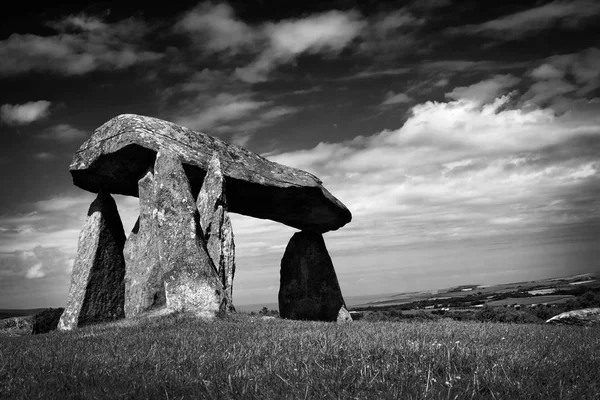 Câmara Enterro Megalítico Pré Histórico Pentre Ifan Que Data Cerca — Fotografia de Stock