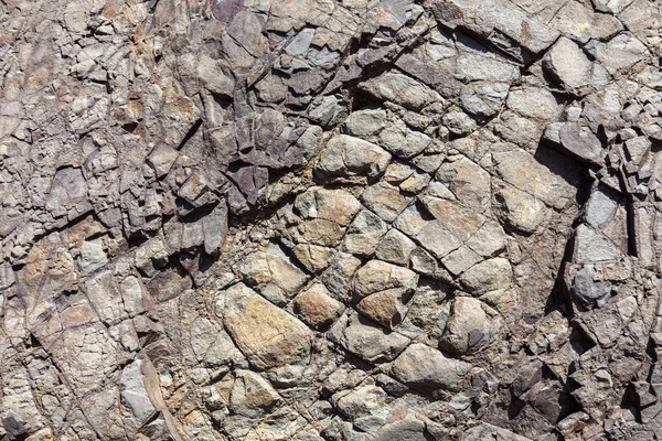 Vulkanisch Verweerde Stenen Gesteente Close Achtergrond — Stockfoto
