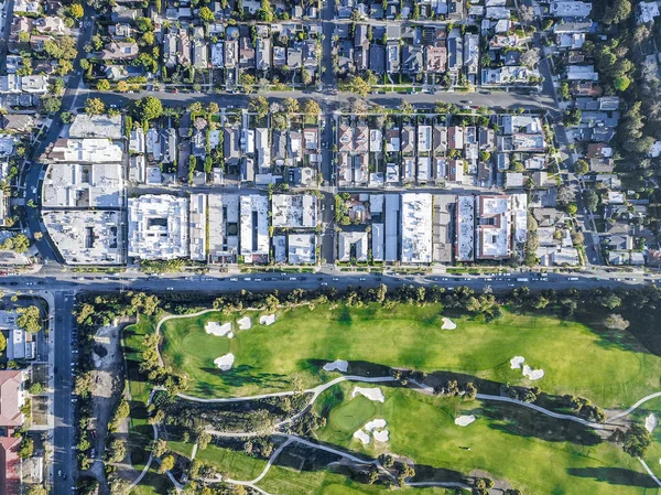 Golfbaan Los Angeles Luchtfotografie — Stockfoto