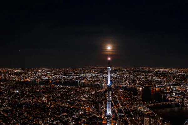 Vue Aérienne Wtc New York Nuit — Photo