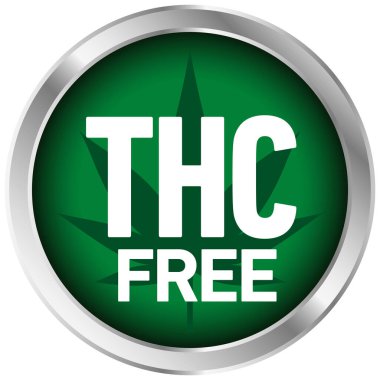 Beyaz arkaplanda THC serbest simgesi - vektör