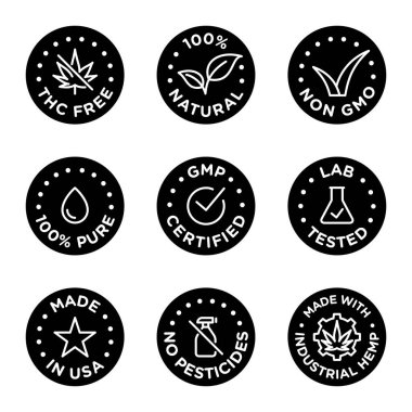 THC 'siz,% 100 doğal, GDO' suz,% 100 saf, sıvı, GMP sertifikalı, laboratuvar testleri, ABD 'de yapılmış, böcek ilacı yok, endüstriyel kenevirden üretilmiş