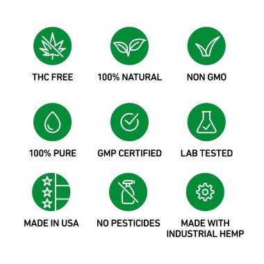 THC 'siz,% 100 doğal, GDO' suz,% 100 saf, sıvı, GMP sertifikalı, laboratuvar testleri, ABD 'de yapılmış, böcek ilacı yok, endüstriyel kenevirden üretilmiş