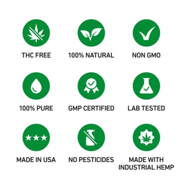 THC 'siz,% 100 doğal, GDO' suz,% 100 saf, sıvı, GMP sertifikalı, laboratuvar testleri, ABD 'de yapılmış, böcek ilacı yok, endüstriyel kenevirden üretilmiş