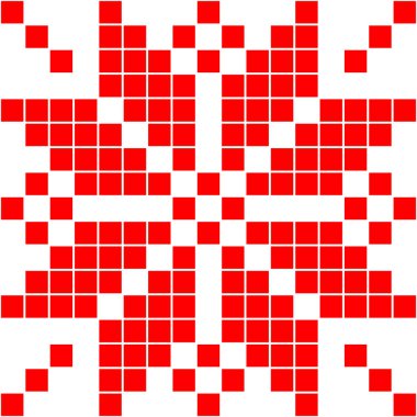 Etnik geleneksel süs. Kumaş üzerine nakış. Yama dokusu. Dokuma. Halk motifi.