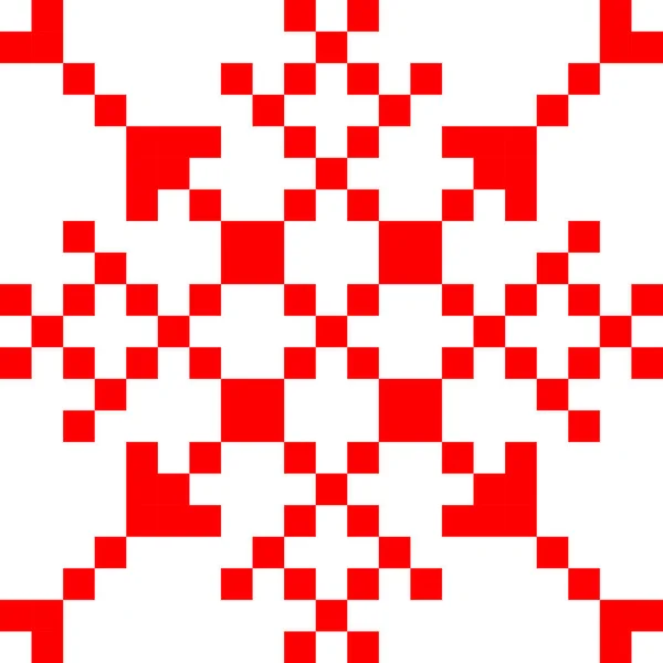 民族の伝統的な装飾 ファブリック上の刺繍 パッチワークの質感 民俗モチーフ — ストックベクタ
