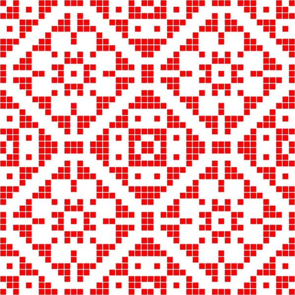 Ethnische Traditionelle Ornamente Stickerei Auf Stoff Patchwork Struktur Weben Volkstümliches — Stockvektor