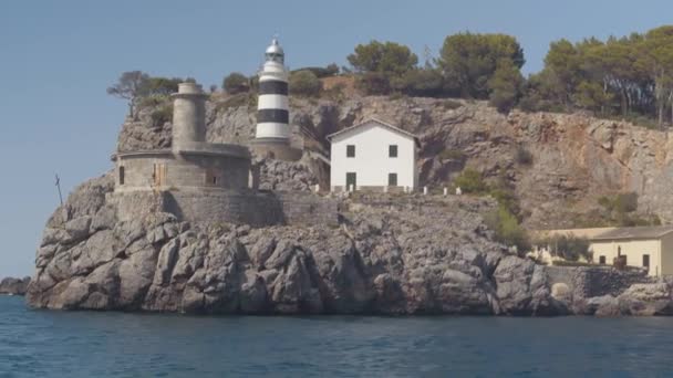 Beautiful rocky landscapes of the island of mallorca — Stock Video