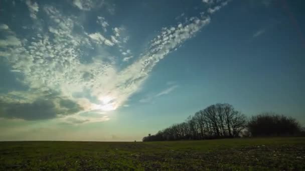 Atardecer lapso de tiempo paisaje — Vídeo de stock