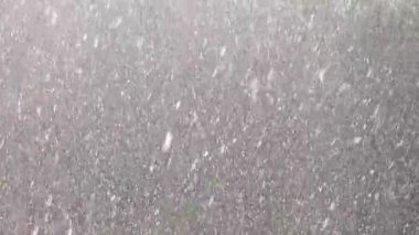 Kışın kar fırtınası.