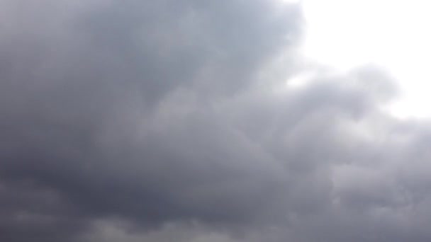 Σύννεφα Στον Ουρανό Σκοποβολή Του Χρονικού Διαστήματος — Αρχείο Βίντεο