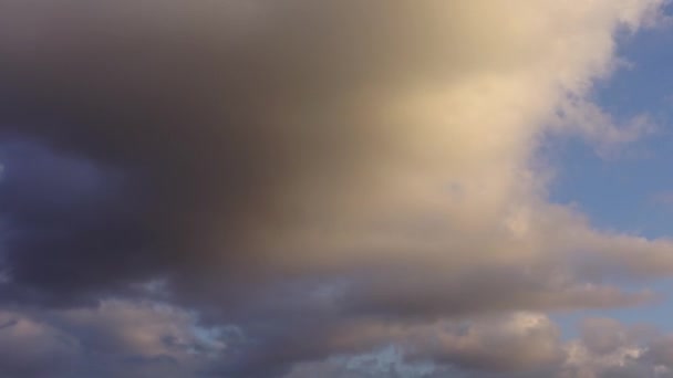 Wolken Lucht Verstrijken Van Tijd — Stockvideo