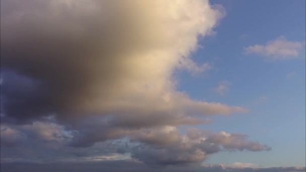 Wolken Lucht Verstrijken Van Tijd — Stockvideo