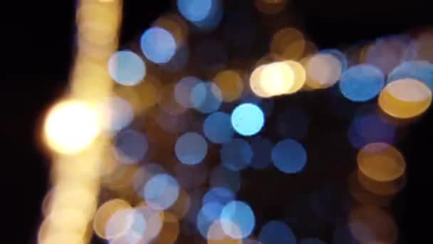 Абстрактний Святковий Фон Межами Фокусу — стокове відео