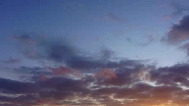 Nuages Dans Ciel Prise Vue Laps Temps — Video