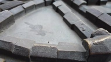 Metal şehir modeli. 3d modeli.