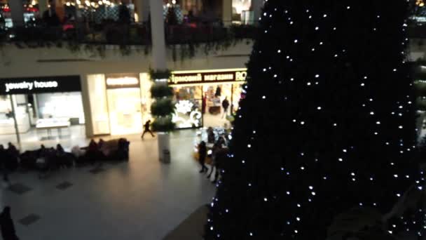 Árvore Natal Shopping — Vídeo de Stock