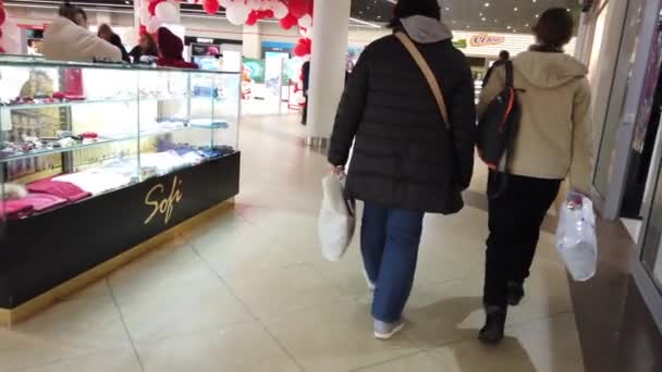 Lviv Ucrania Diciembre 2019 Disparos Centro Comercial Antes Del Nuevo — Vídeos de Stock