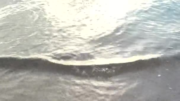 Mare Sparatoria Sulla Spiaggia Mare Surf — Video Stock