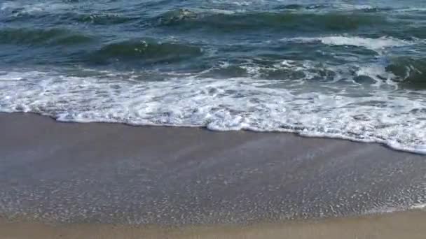 Onda Mar Tiro Praia — Vídeo de Stock