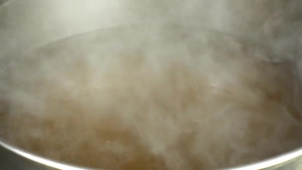 Bereiding Van Bouillon Schieten Keuken — Stockvideo