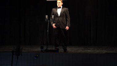 LVIV, UKRAINE - NOVEMBER 18, 2019: Performances of participants at the V International Competition of Opera Singers named after Salomey Krushelnitskaya.