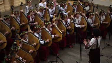 LVIV, UKRAINE - NOVEMBER 18, 2019: Kobza Art Festival 