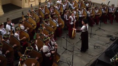 LVIV, UKRAINE - NOVEMBER 18, 2019: Kobza Art Festival 
