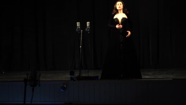 Lviv Ukraine November 2019 Performances Participants International Competition Opera Singers — Stok video