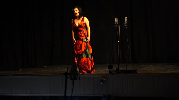 Lviv Ukraine November 2019 Kinerja Peserta Kompetisi Internasional Penyanyi Opera — Stok Video