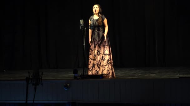 Lviv Ukraine November 2019 Performances Participants International Competition Opera Singers — Stockvideo