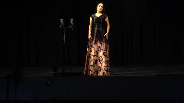 Lviv Ucraina Novembre 2019 Esibizioni Dei Partecipanti Concorso Internazionale Cantanti — Video Stock