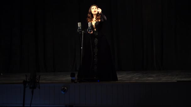 Lviv Ukraine November 2019 Performances Participants International Competition Opera Singers — Stockvideo