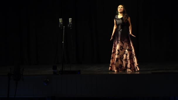 Lviv Ukraine November 2019 Performances Participants International Competition Opera Singers — Stock video