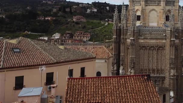 Klostret San Juan Los Reyes Toledo Spanien — Stockvideo