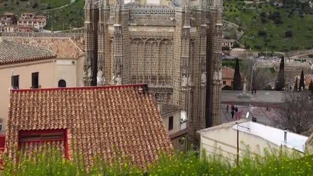 Das Kloster San Juan Los Reyes Toledo Spanien — Stockvideo