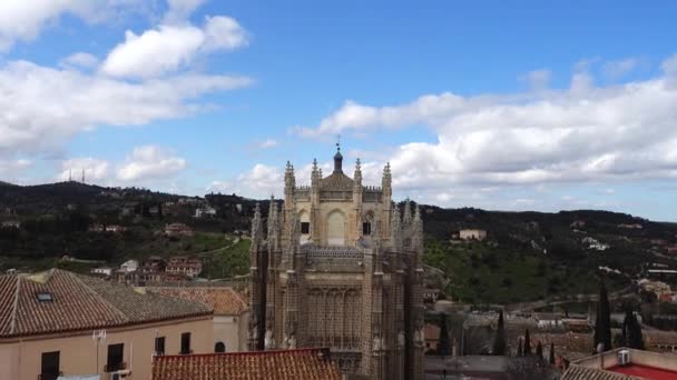 Das Kloster San Juan Los Reyes Toledo Spanien — Stockvideo