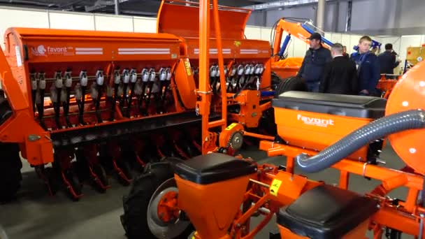 Lviv Ukraine November 2019 International Agricultural Exhibition Euroagro Agricultural Machinery — Stock Video