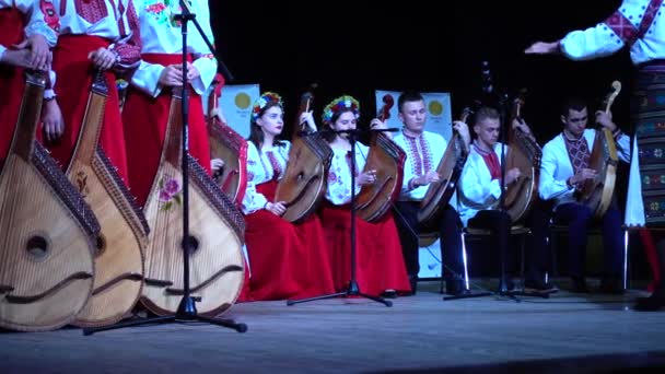 Lviv Oekraïne November 2019 Lviv Bandur Fest 2019 Optredens Van — Stockvideo