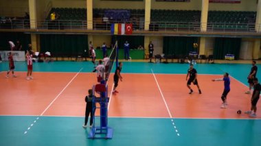 Lviv, Ukrayna - Ekim 04, 2019: Voleybol Açık Lviv Kupası Turnuvasına Katılımcılar
