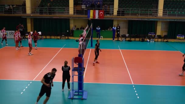 Lviv Ukraine October 2019 Peserta Turnamen Open Cup Lviv Volleyball — Stok Video